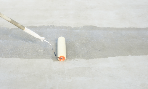 Sealing block paving to inhibit weed growth